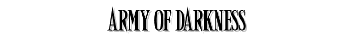 Army of Darkness font